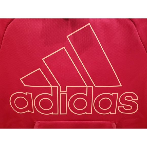 Adidas Women's Hoodie Red W TI BOS HOODIE Size XS - Picture 3 of 8